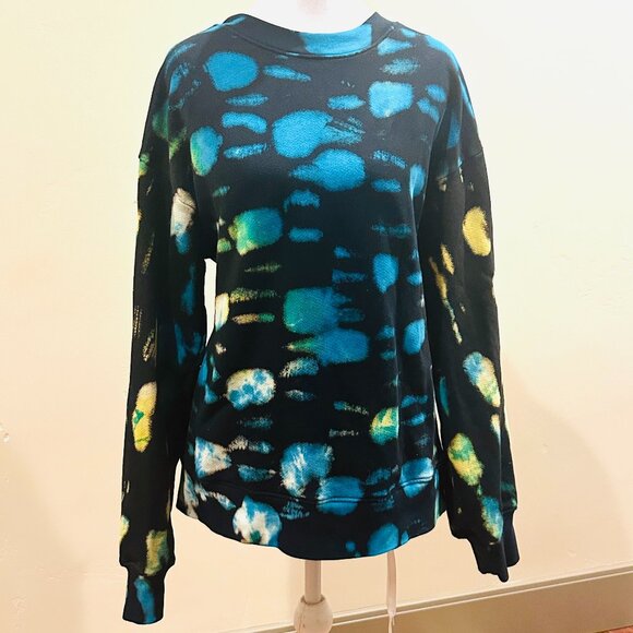 COTTON CITIZEN BLACK TIE DYE SWEATSHIRT NWOT MEDIUM - Picture 1 of 6